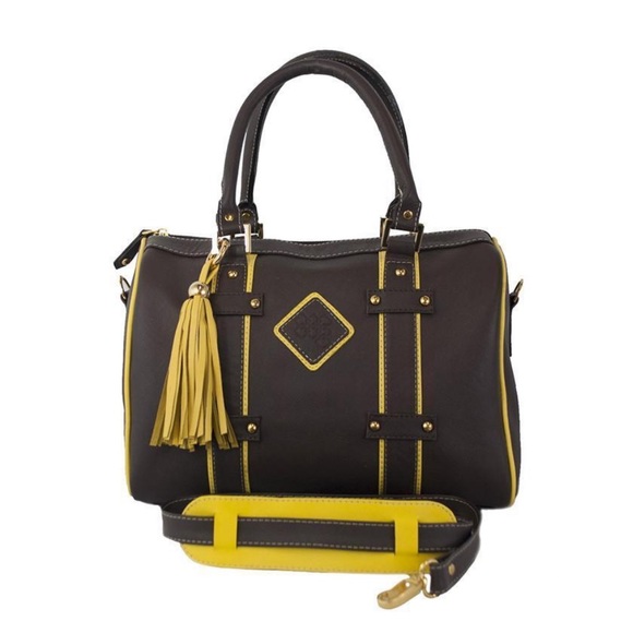 CLAUDIA G LEATHER HANDBAG - Picture 1 of 14